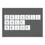 Periodic
 Table
 Writer  Invitations