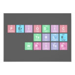 Periodic
 Table
 Writer  Invitations
