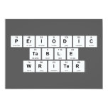 Periodic
 Table
 Writer  Invitations