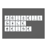 Periodic
 Table
 Writer  Invitations