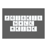 Periodic
 Table
 Writer  Invitations