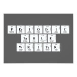 Periodic
 Table
 Writer  Invitations