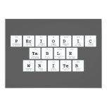 Periodic
 Table
 Writer  Invitations