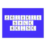 Periodic
 Table
 Writer  Invitations