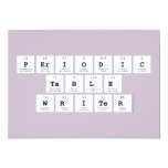 Periodic
 Table
 Writer  Invitations
