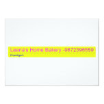 Leena's Home Bakery  Invitations