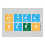 Seyma
 Ozen  Invitations