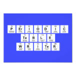 Periodic
 Table
 Writer  Invitations