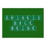 Periodic
 Table
 Writer  Invitations