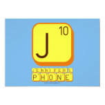 J
 JENNIFER'S
 PHONE  Invitations