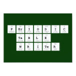 Periodic
 Table
 Writer  Invitations