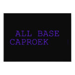  all base  caproek  Invitations
