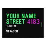 Your Name Street  Invitations