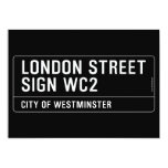 LONDON STREET SIGN  Invitations