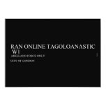 RAN ONLINE TAGOLOANASTIC   Invitations