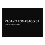 pabayo tomasaco st.  Invitations