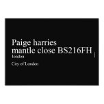 Paige harries mantle close  Invitations