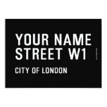 Your Name Street  Invitations