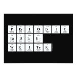 Periodic
 Table
 Writer  Invitations