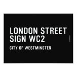 LONDON STREET SIGN  Invitations