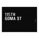 115TH Goma St  Invitations