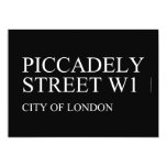 piccadely Street  Invitations