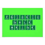Periodic
 Table
 Writer  Invitations