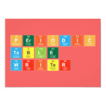 Periodic
 Table
 Writer  Invitations