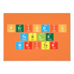 Periodic
 Table
 Writer  Invitations