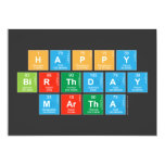 Happy
 Birthday
 MARTHA   Invitations