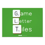 Game
 Letter
 Tiles  Invitations