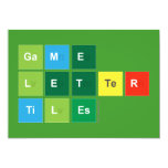 Game
 Letter
 Tiles  Invitations