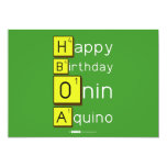Happy
 Birthday
 Onin
 Aquino  Invitations