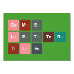 Game
 Letter
 Tiles  Invitations