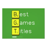 Best
 Games
 Titles  Invitations
