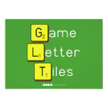 Game
 Letter
 Tiles  Invitations
