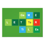 Game
 Letter
 Tiles  Invitations