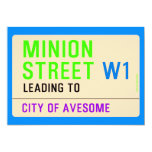 Minion Street  Invitations