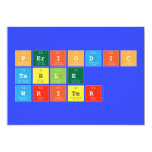 Periodic
 Table
 Writer  Invitations
