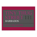 Tiny Thug Street  Invitations