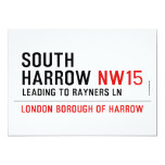 South  harrow  Invitations