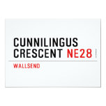 Cunnilingus  crescent  Invitations