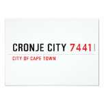 Cronje City  Invitations