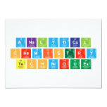 Analytical
 Chemistry
 Techniques  Invitations