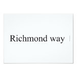Richmond way  Invitations
