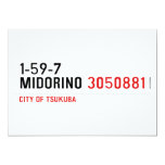 1-59-7  MIDORINO  Invitations