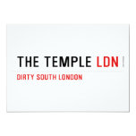 The Temple  Invitations