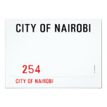city of nairobi       Invitations