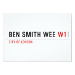 Ben Smith Wee  Invitations