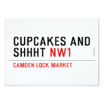 CUPCAKES AND  SHHHT  Invitations